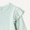 imageAmazon Essentials Baby Girls LongSleeved Ruffle BodysuitsPale Mint GreenBees