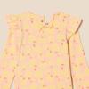 imageAmazon Essentials Baby Girls LongSleeved Ruffle BodysuitsPale YellowApples