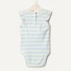 imageAmazon Essentials x Sofia Grainge Baby Girls Cotton Ruffle Sleeve Bodysuit with Embroidered Detail Pack of 2Light BlueStripe