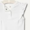 imageAmazon Essentials x Sofia Grainge Baby Girls Cotton Ruffle Sleeve Bodysuit with Embroidered Detail Pack of 2Light PinkWhite