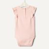 imageAmazon Essentials x Sofia Grainge Baby Girls Cotton Ruffle Sleeve Bodysuit with Embroidered Detail Pack of 2Light PinkWhite