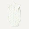 imageAmazon Essentials x Sofia Grainge Baby Girls Cotton Ruffle Sleeve Bodysuit with Embroidered Detail Pack of 2Light YellowBouquets