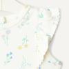 imageAmazon Essentials x Sofia Grainge Baby Girls Cotton Ruffle Sleeve Bodysuit with Embroidered Detail Pack of 2Light YellowBouquets