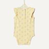 imageAmazon Essentials x Sofia Grainge Baby Girls Cotton Ruffle Sleeve Bodysuit with Embroidered Detail Pack of 2WhiteStripe Floral