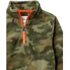imageAmazon Essentials Boys and Toddlers Midweight Polar Fleece QuarterZip Pullover Jacket Long SleeveGreen Camouflage