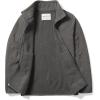 imageAmazon Essentials Boys and Toddlers Polar Fleece FullZip Mock Jacket Insulated Long SleeveCharcoal Heather