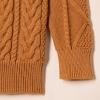 imageAmazon Essentials Boys and Toddlers QuarterZip CableKnit RelaxedFit Cotton SweaterCaramel