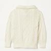 imageAmazon Essentials Boys and Toddlers QuarterZip CableKnit RelaxedFit Cotton SweaterEggshell White