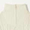 imageAmazon Essentials Boys and Toddlers QuarterZip CableKnit RelaxedFit Cotton SweaterEggshell White