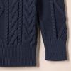 imageAmazon Essentials Boys and Toddlers QuarterZip CableKnit RelaxedFit Cotton SweaterNavy