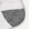 imageAmazon Essentials Unisex Kids and Toddlers Cotton Low Cut Cushioned Socks for Boys Girls Toddlers 14 PairsWhiteGrey Heather Heel