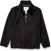 imageAmazon Essentials Boys and Toddlers Midweight Polar Fleece QuarterZip Pullover Jacket Long SleeveBlack
