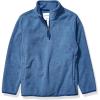 imageAmazon Essentials Boys and Toddlers Midweight Polar Fleece QuarterZip Pullover Jacket Long SleeveBlue Heather