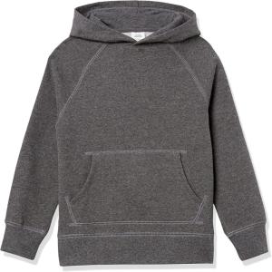 imageAmazon Essentials Boys and Toddlers Fleece Pullover Hoodie SweatshirtsCharcoal