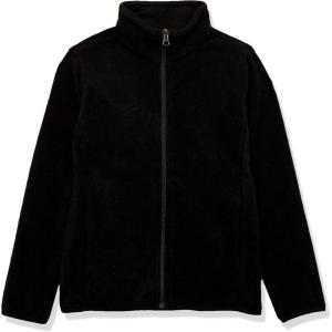 imageAmazon Essentials Boys and Toddlers Polar Fleece FullZip Mock Jacket Insulated Long SleeveBlack Suede