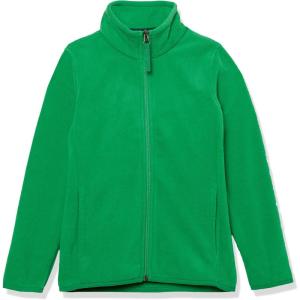 imageAmazon Essentials Boys and Toddlers Polar Fleece FullZip Mock Jacket Insulated Long SleeveKelly Green