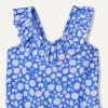 imageAmazon Essentials Girls FrillTrimmed OnePiece SwimsuitBlue Ditsy Floral