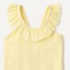 imageAmazon Essentials Girls FrillTrimmed OnePiece SwimsuitLight Yellow