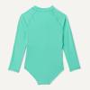 imageAmazon Essentials Girls Long Sleeve Rash Guard OnePiece SwimsuitBright Mint Green