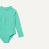 imageAmazon Essentials Girls Long Sleeve Rash Guard OnePiece SwimsuitBright Mint Green