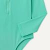 imageAmazon Essentials Girls Long Sleeve Rash Guard OnePiece SwimsuitBright Mint Green