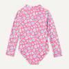 imageAmazon Essentials Girls Long Sleeve Rash Guard OnePiece SwimsuitHot Pink Shells