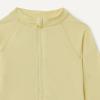imageAmazon Essentials Girls Long Sleeve Rash Guard OnePiece SwimsuitLight Yellow