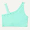 imageAmazon Essentials Girls One Shoulder TwoPiece Bikini Swim SetBright Mint Green