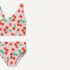 imageAmazon Essentials Girls One Shoulder TwoPiece Bikini Swim SetPink Tomato Red Strawberries