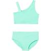 imageAmazon Essentials Girls One Shoulder TwoPiece Bikini Swim SetBright Mint Green