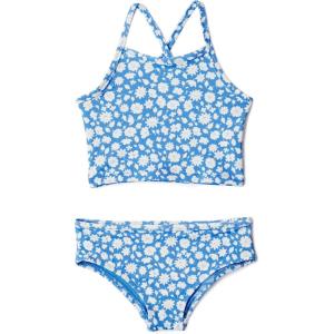 imageAmazon Essentials Girls and Toddlers Tankini SetBlue Ditsy Floral