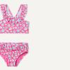 imageAmazon Essentials Girls Ruffle TwoPiece Bikini Swim SetHot Pink Shells