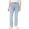 imageAmazon Essentials Girls High Stretch HighRise Flare JeansIced Blue Light Wash