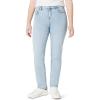 imageAmazon Essentials Girls Medium Stretch MidRise StraightFit JeansIced Blue Light Wash