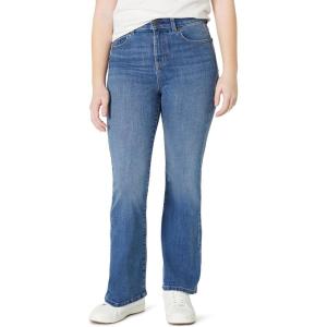 imageAmazon Essentials Girls High Stretch HighRise Flare JeansClassic Medium Wash