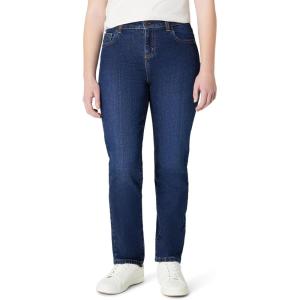 imageAmazon Essentials Girls Medium Stretch MidRise StraightFit JeansDark Shadow Wash