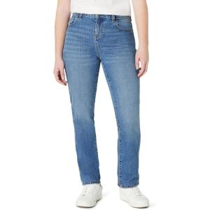 imageAmazon Essentials Girls Medium Stretch MidRise StraightFit JeansMedium Blue Vintage