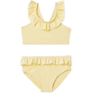 imageAmazon Essentials Girls Ruffle TwoPiece Bikini Swim SetLight Yellow