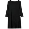 imageAmazon Essentials Womens 34 Sleeve BoatNeck Dress Available in Plus Size