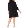 imageAmazon Essentials Womens 34 Sleeve BoatNeck Dress Available in Plus Size