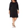 imageAmazon Essentials Womens 34 Sleeve BoatNeck Dress Available in Plus Size