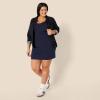 imageAmazon Essentials Womens Slim Fit Cotton Layering Slip DressBeigeNavy