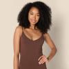 imageAmazon Essentials Womens Slim Fit Cotton Layering Slip DressBrownLight Camel