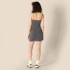 imageAmazon Essentials Womens Slim Fit Cotton Layering Slip DressCharcoal GreyLight Heather Grey