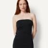 imageAmazon Essentials Womens SlimFit Matte Jersey Strapless Maxi DressBlack