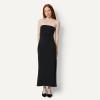 imageAmazon Essentials Womens SlimFit Matte Jersey Strapless Maxi DressBlack