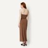 imageAmazon Essentials Womens SlimFit Matte Jersey Strapless Maxi DressChocolate