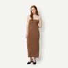 imageAmazon Essentials Womens SlimFit Matte Jersey Strapless Maxi DressChocolate