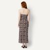 imageAmazon Essentials Womens SlimFit Matte Jersey Strapless Maxi DressDark Maroon Bandana Pattern