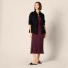 imageAmazon Essentials Womens Stretchy Jersey VNeck Short Sleeve Midi Length DressDark Purple